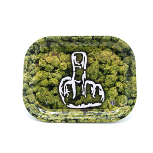 Metal Rolling Tray Buds With The Finger Small-0
